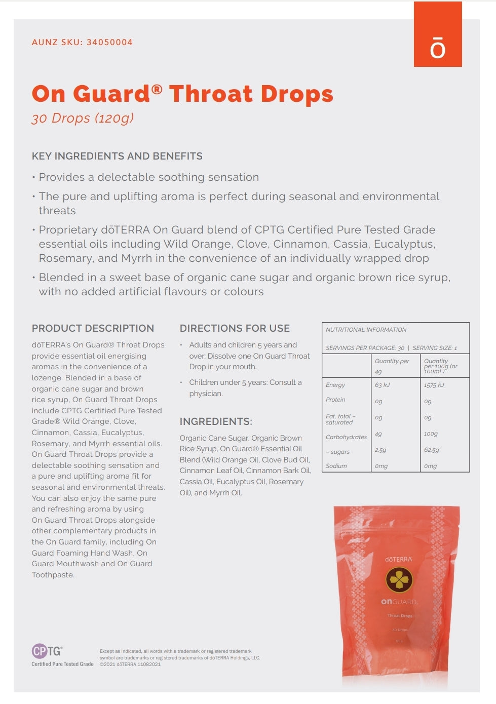 dōTERRA On Guard Throat Drops