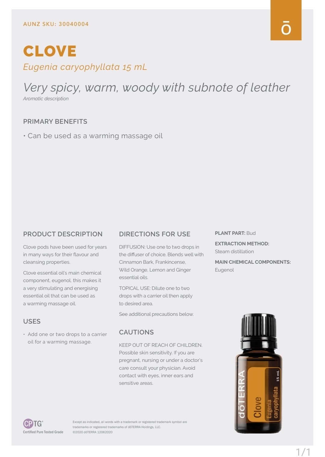 dōTERRA Clove 15ml