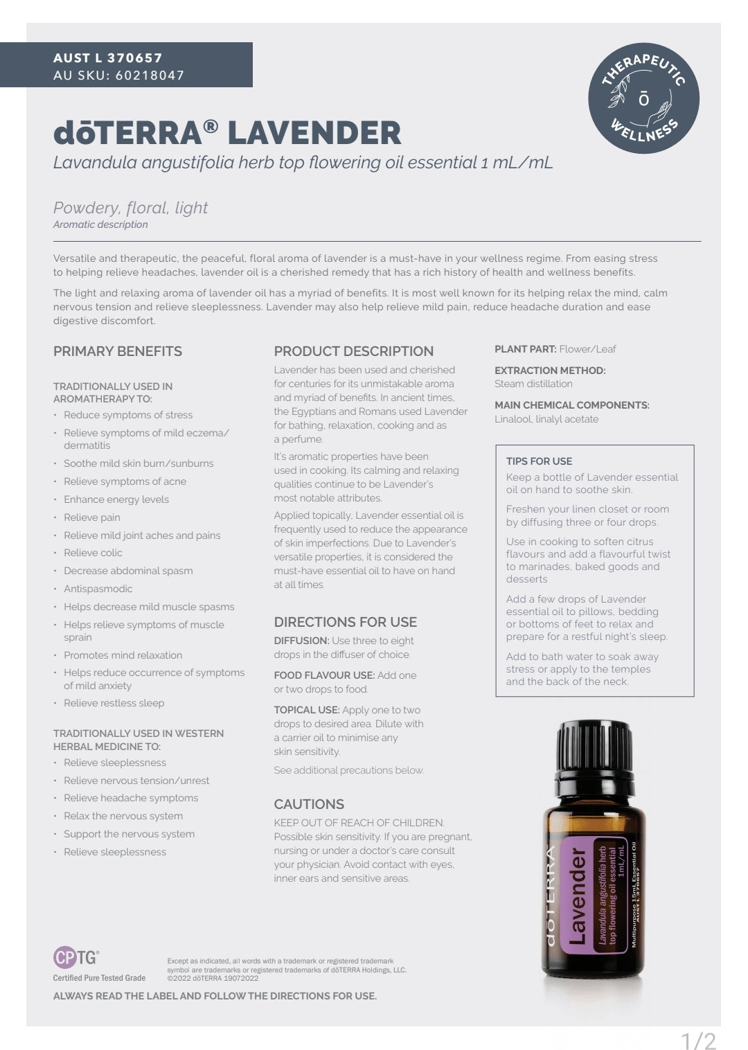 dōTERRA Lavender 15ml
