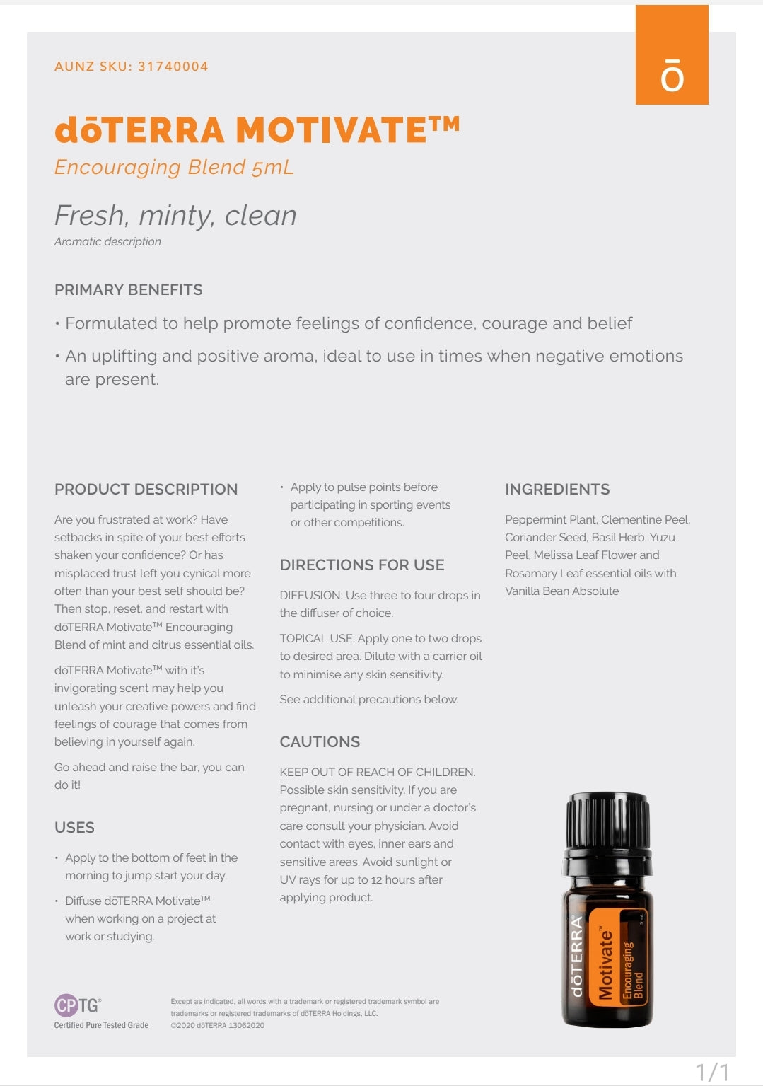 dōTERRA Motivate 5 ml
