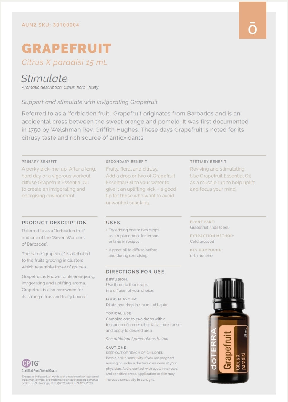 dōTERRA Grapefruit 15 ml for $30.67