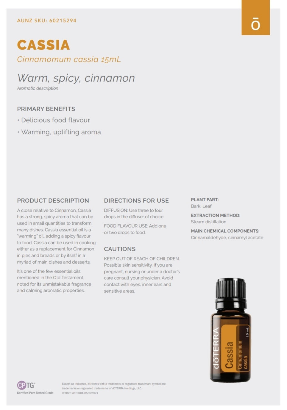 dōTERRA Cassia 15ml