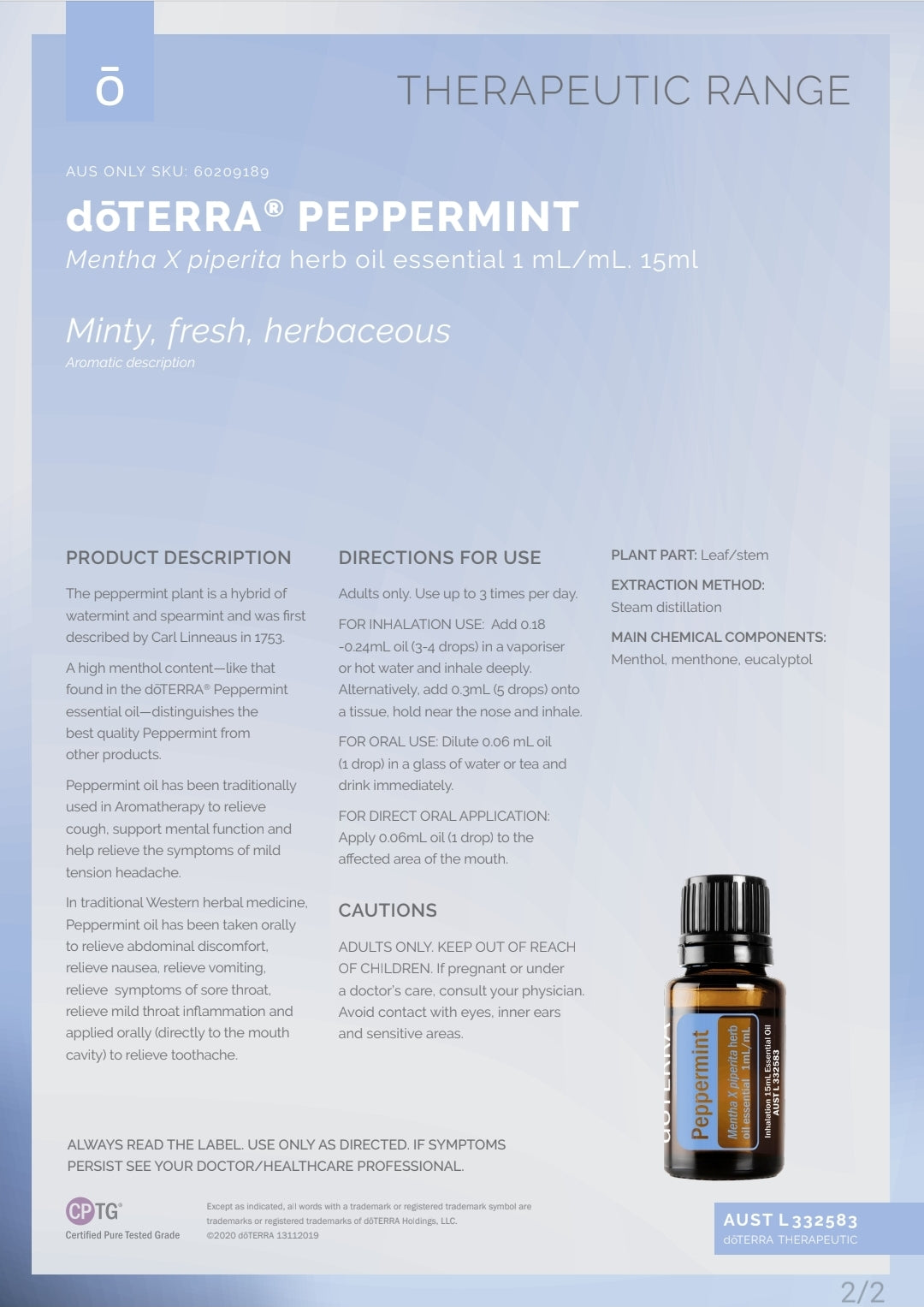 dōTERRA Peppermint 15ml