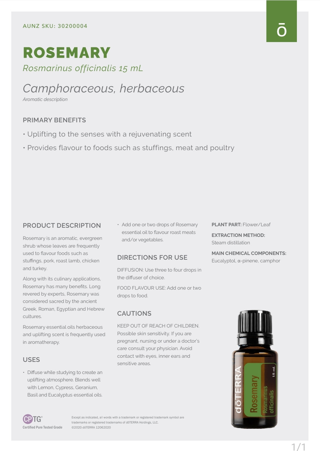 dōTERRA Rosemary 15ml