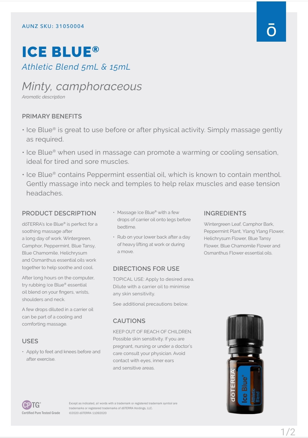 dōTERRA Ice Blue 5 ml
