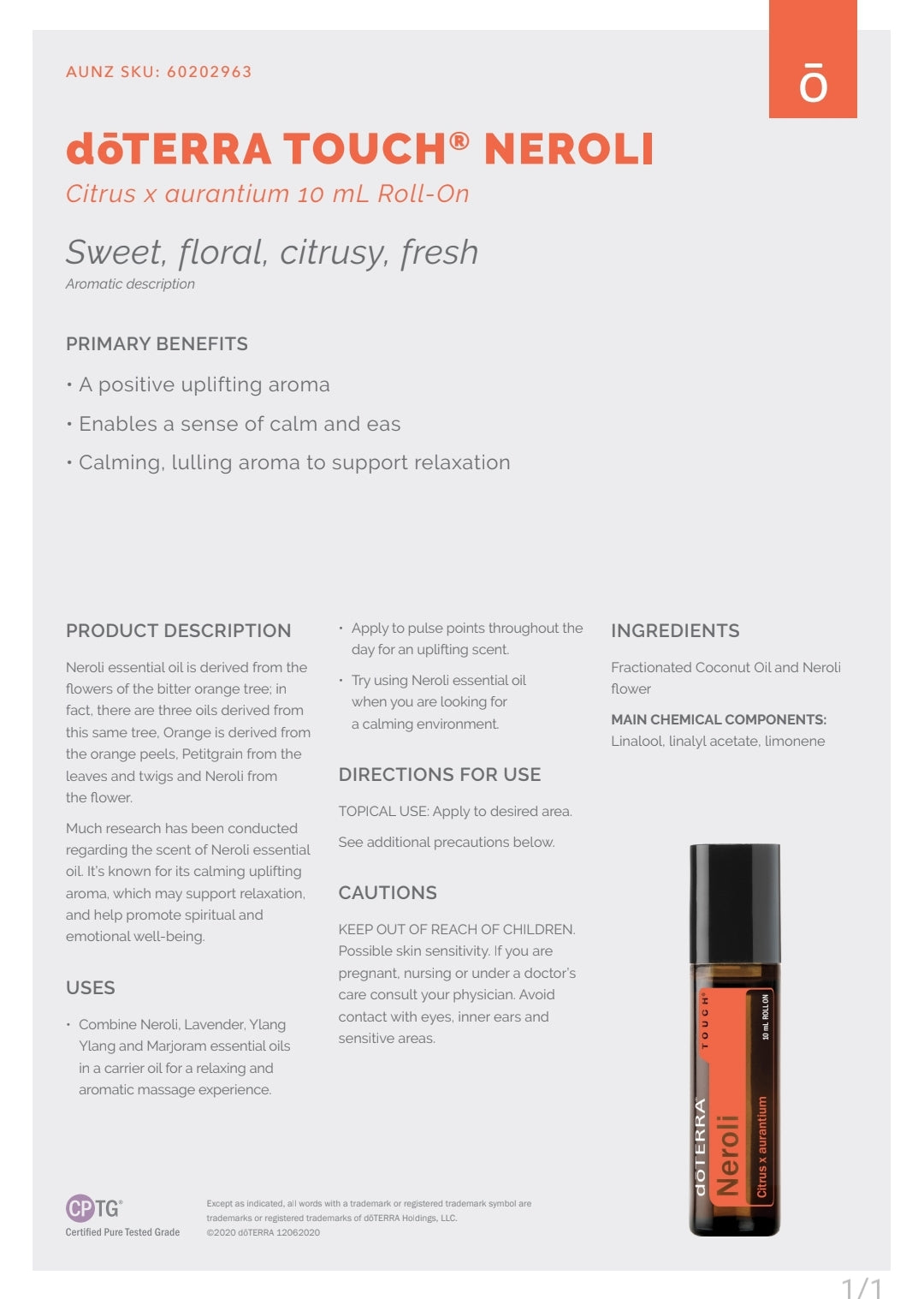 dōTERRA Neroli 10ml